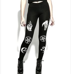 🤌🐍 Blackcraft Cult Severed Hands Leggings S 🐍🤌